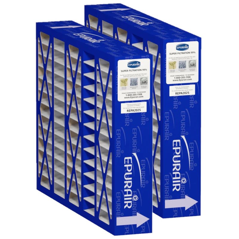 2 filtres pour fournaise dans l'entre-toit — REP2025 (24'' x 4'' x 18'')