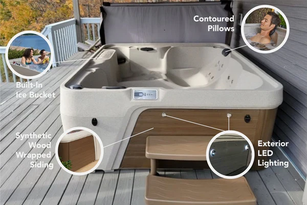 Spa 5 places Freeflow Excursion Premier – Arctic White / Charcoal