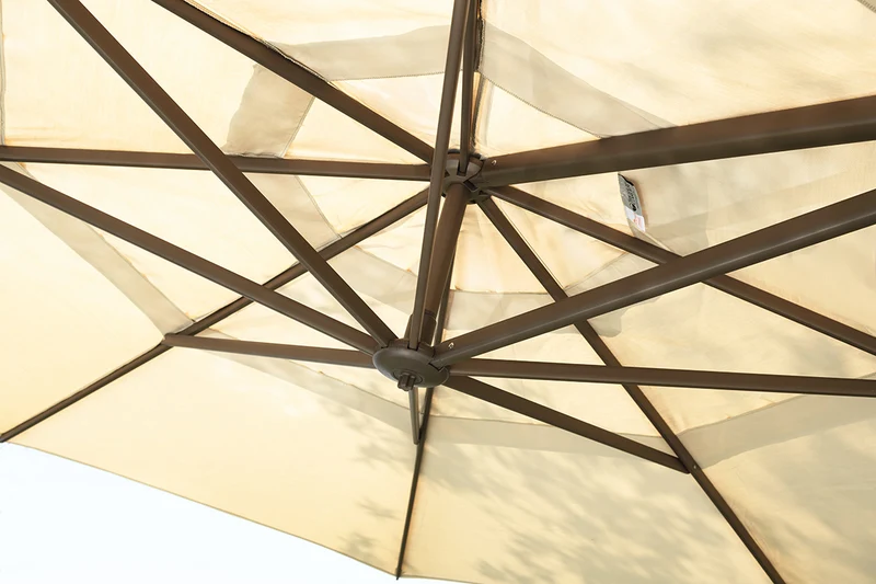 Parasol Cantilever Treasure Garden AG25T 10’ Carré Navy | Parasol Déporté 360° avec Inclinaison