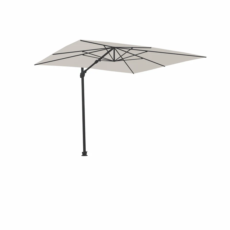 Parasol Cantilever Treasure Garden AG25T 10’ Carré Naturel | Parasol Déporté 360° avec Inclinaison