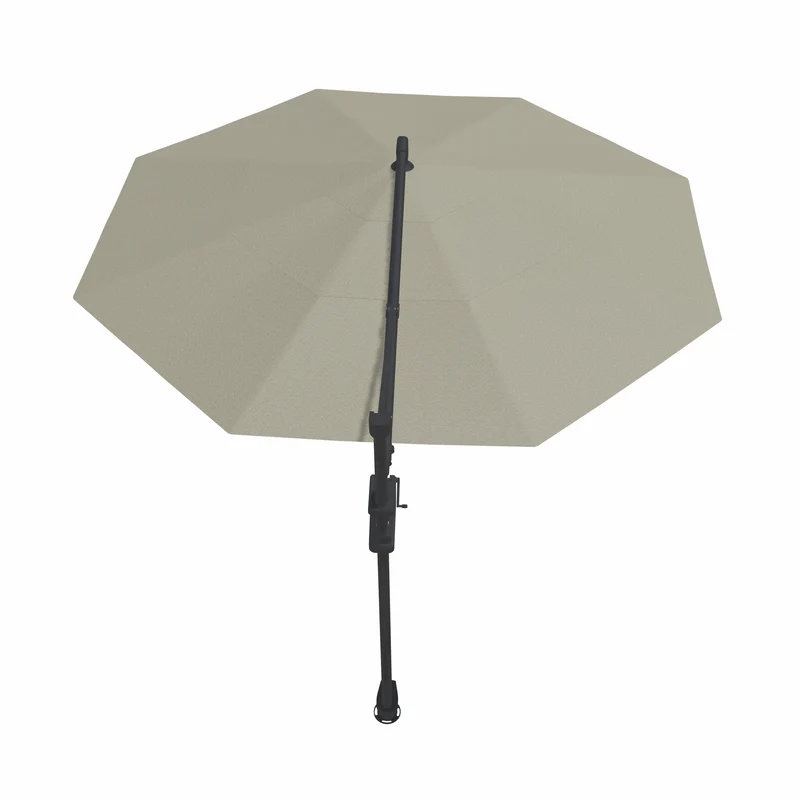 Parasol Cantilever Treasure Garden Starlux AKZ Plus 13’ Octogonal Silver Linen | Parasol Déporté avec Lumières Intégrées