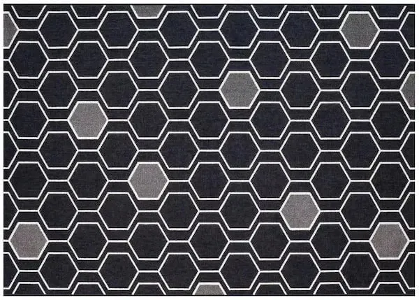 Tapis extérieur GEO Black géométrique – Treasure Garden
