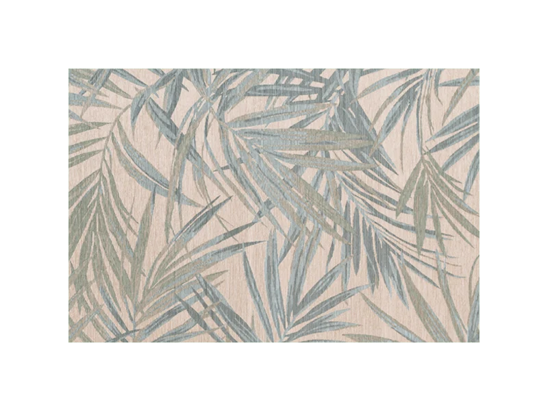 Tapis extérieur Paradise Cove 100 % polyester recyclé – Motif feuilles contemporain