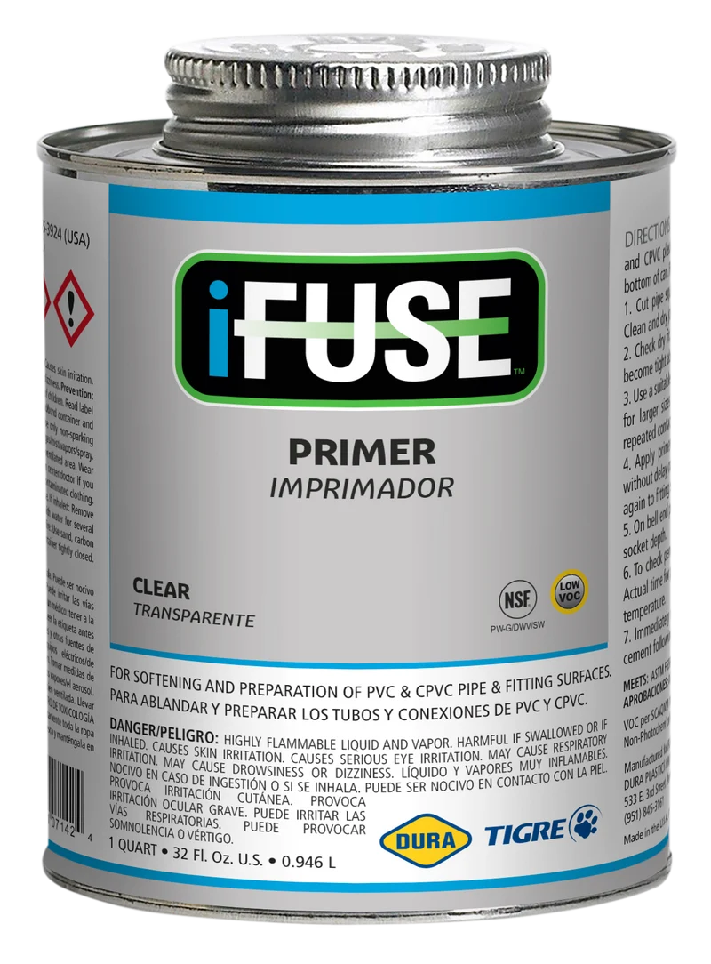 Primer Clear Dura IFQP145 – Préparateur PVC Transparent 1/4 Pint
