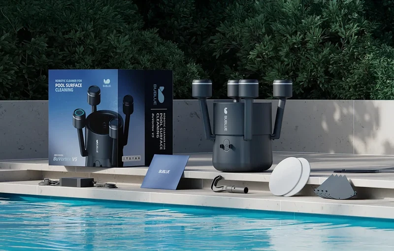 Robot de surface BuBlue F10 – Nettoyeur intelligent sans fil pour piscine