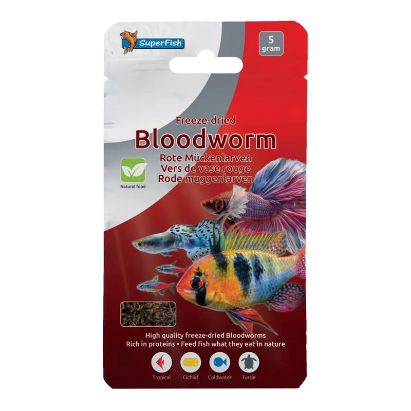 SF Freeze Dried Blood Worms 5 Gram