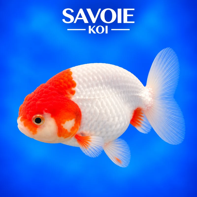 Ranchu rouge et blanc 8-10 cm - Spécimen 7