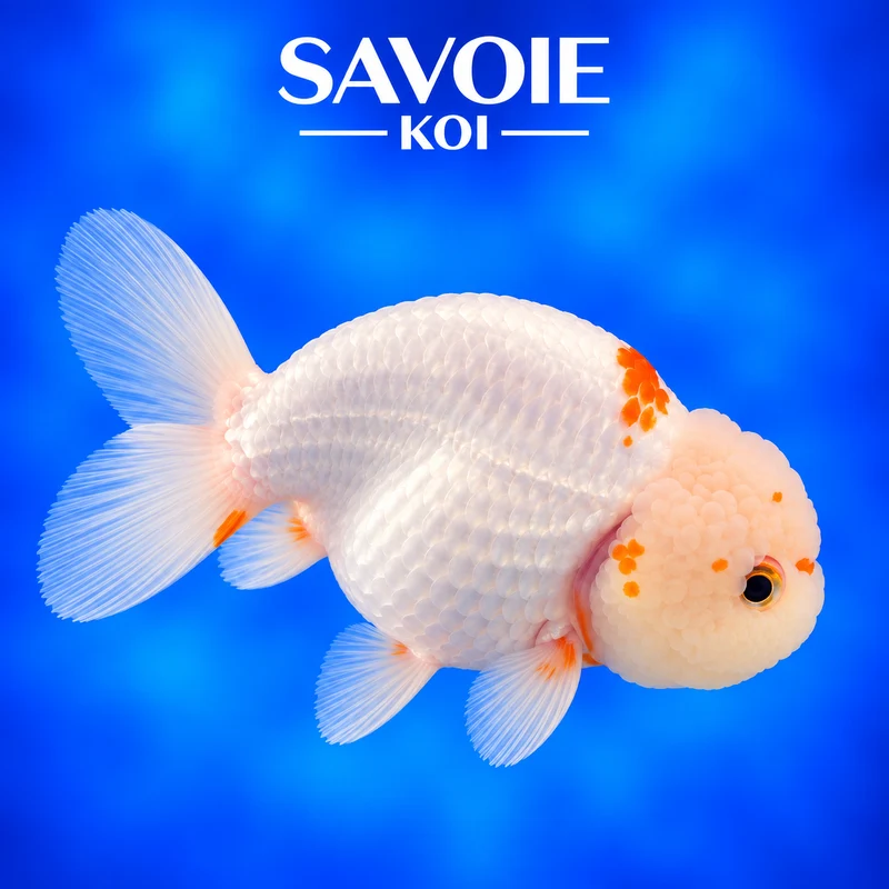 Ranchu rouge et blanc 8-10 cm - Spécimen 5