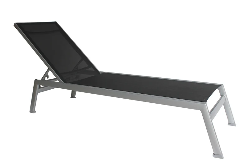 Chaise Longue Ratana Collection Lucca Noir