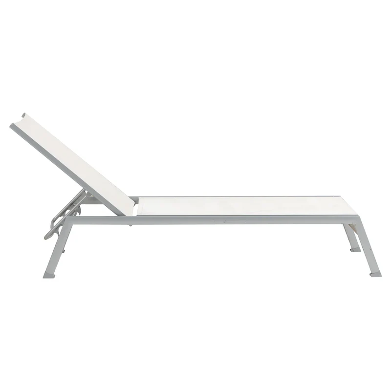 Chaise Longue Ratana Collection Lucca Blanche