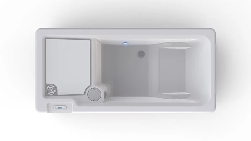 Vigor Cold Plunge Hot Spring – Blanc Arctique avec habillage Cendré