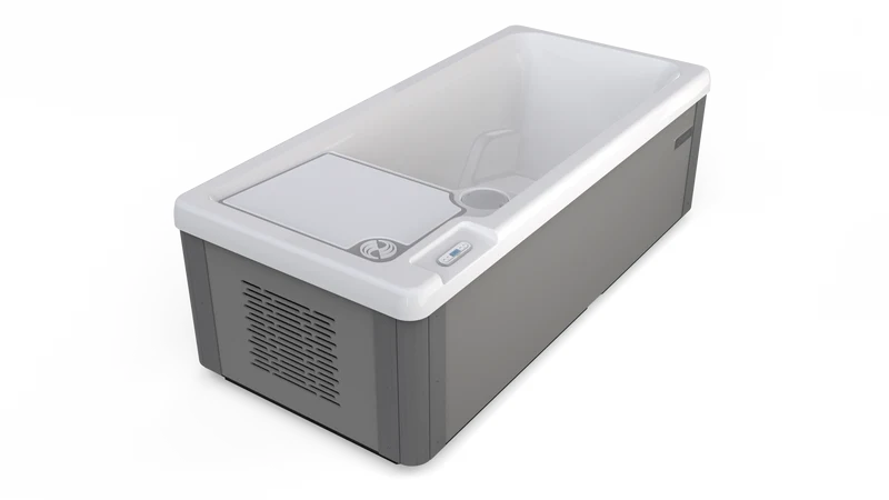 Vigor Cold Plunge Hot Spring – Blanc Arctique avec habillage Cendré