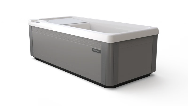 Vigor Cold Plunge Hot Spring – Blanc Arctique avec habillage Cendré
