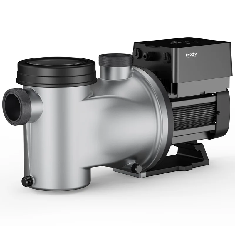 Pompe Moov AI Inverter 2 HP – Pompe de piscine à vitesse variable intelligente avec WiFi