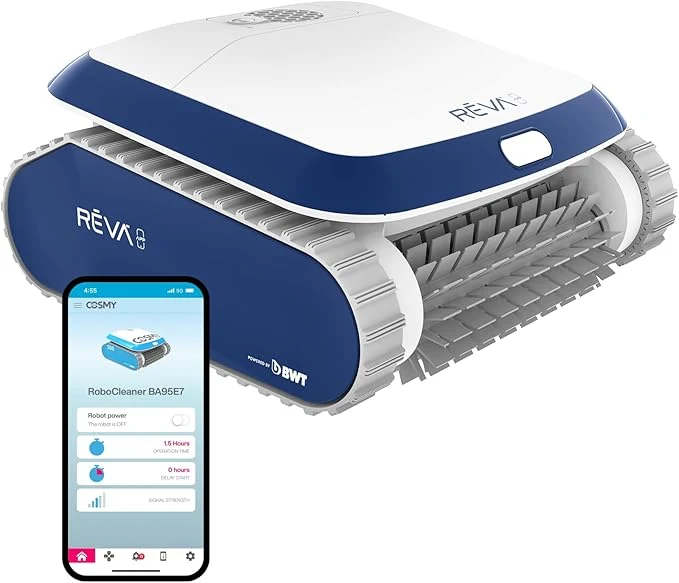 Robot nettoyeur de piscine REVA avec gyroscope et application mobile