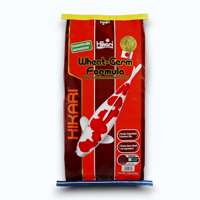 HIKARI WHEAT-GERM MEDIUM 10 KG - Nourriture basse température pour koi et poissons de bassin