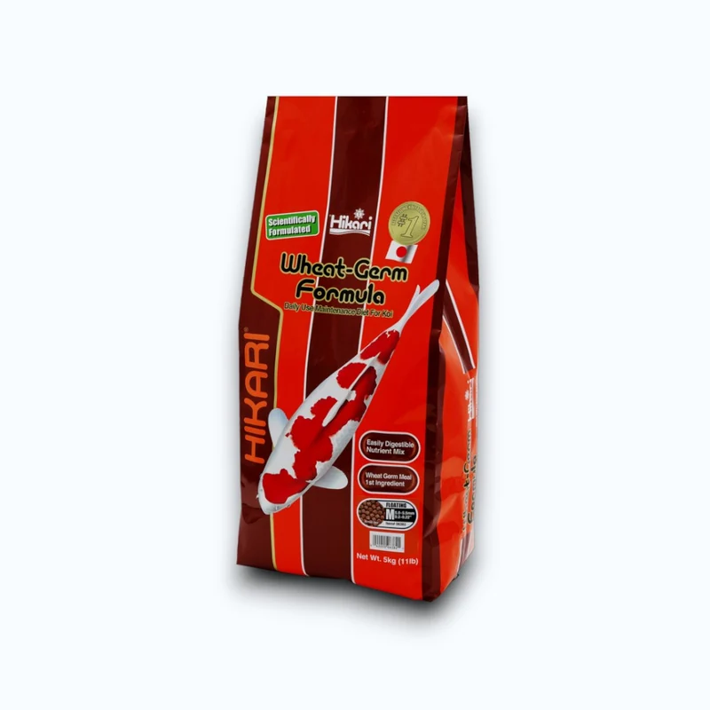 HIKARI WHEAT-GERM MEDIUM 5 KG - Nourriture basse température pour koi et poissons de bassin