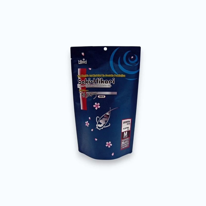 SAKI HIKARI GROWTH M 500 GRAM - Nourriture croissance pour koi et poissons de bassin