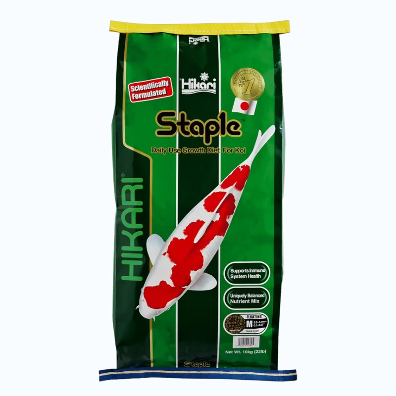 HIKARI STAPLE MEDIUM 10 KG - Nourriture quotidienne pour koi et poissons de bassin