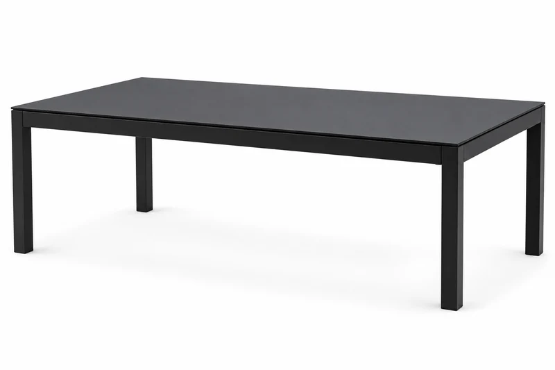 Table de patio Renaissance noire 40 x 80 po – Corriveau