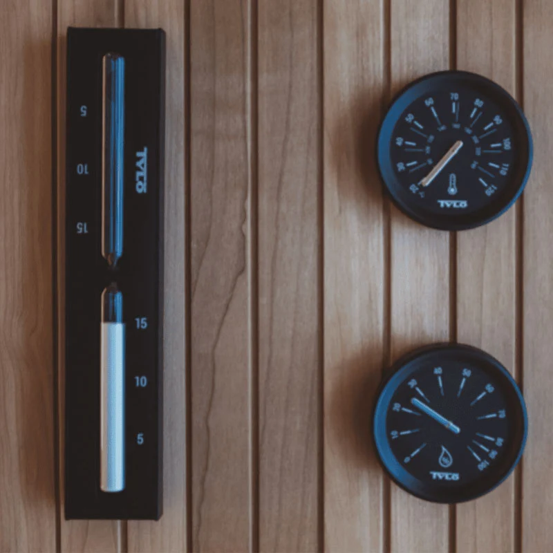 Sablier de Sauna Tylö Brilliant – Noir Mat | Minuterie 15 Minutes