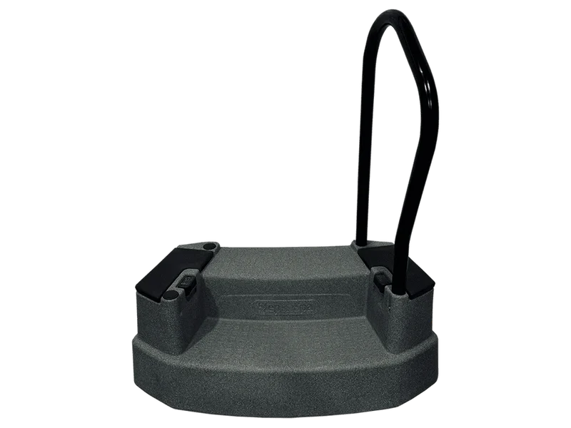 Marche pour spa Step-In-Spa avec rampe et éclairage LED – Graphite