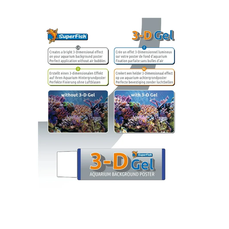 SuperFish Gel 3D pour Poster