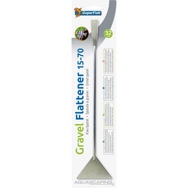 SuperFish Spatule à Gravier INOX 32 cm