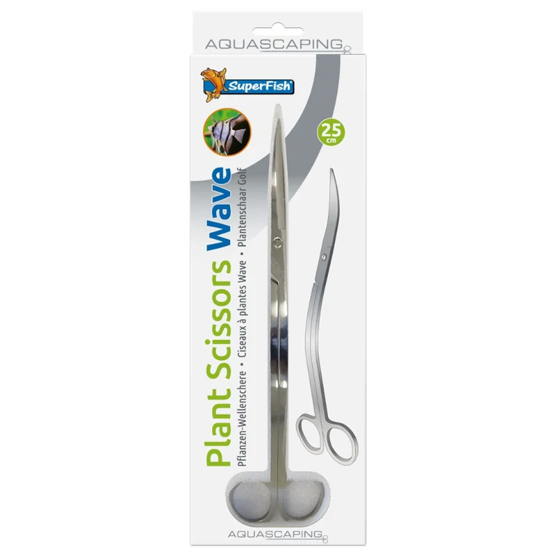 ciseaux à plantes SuperFish INOX 25 cm ondulés