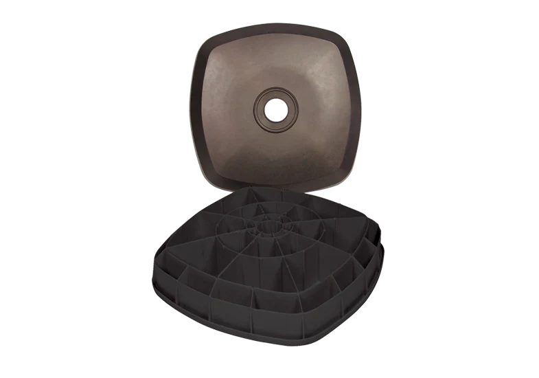Base de Parasol Treasure Garden AKZ – Base pour Parasol Déporté (AKZP, AG25T, AG25SQ) pouvant contenir 200 lb de sable