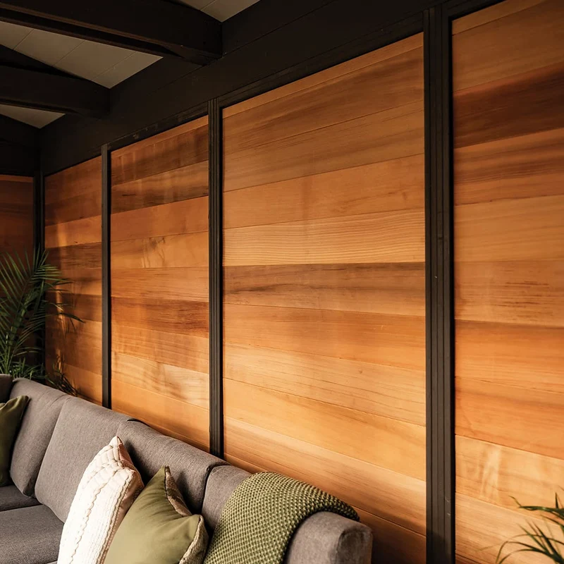 Panneaux muraux intérieur cèdre pour pavillon Adela et Sofia (lot de 5) - 11 x 11 pi