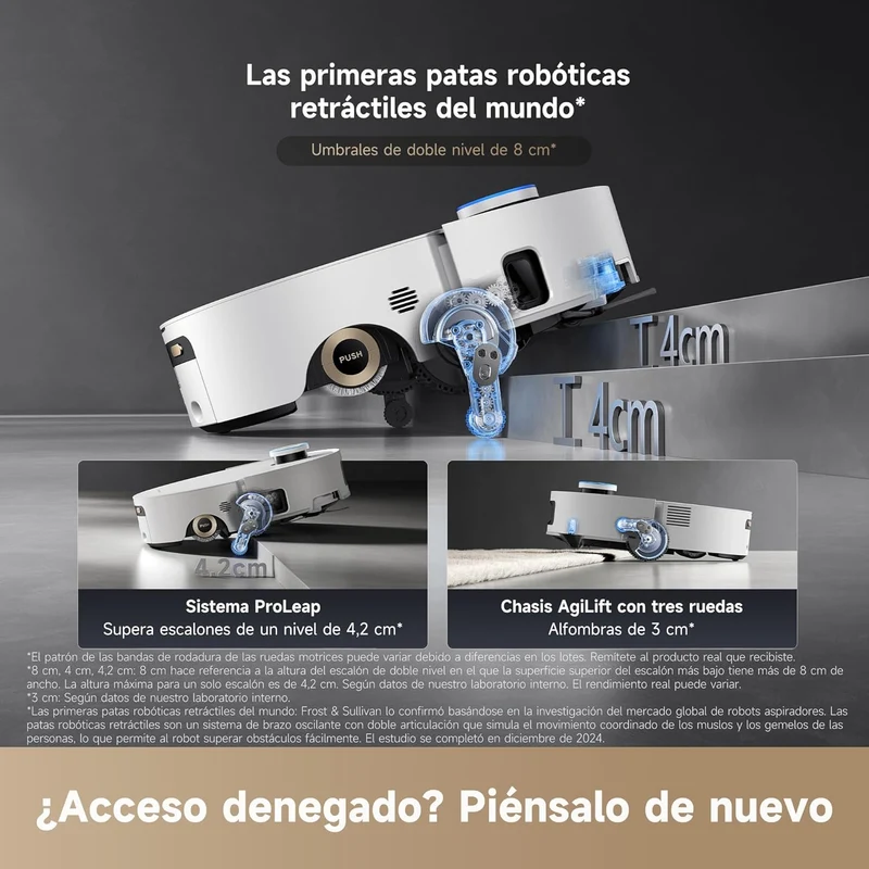 Dreame – Aqua10 Ultra Roller Complete Robot aspirador y fregasuelos blanco con base automática para hogar