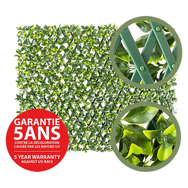 TREILLIS EXTENSIBLE DE FEUILLAGE (STRUCTURE VERTE), 39 X 78''