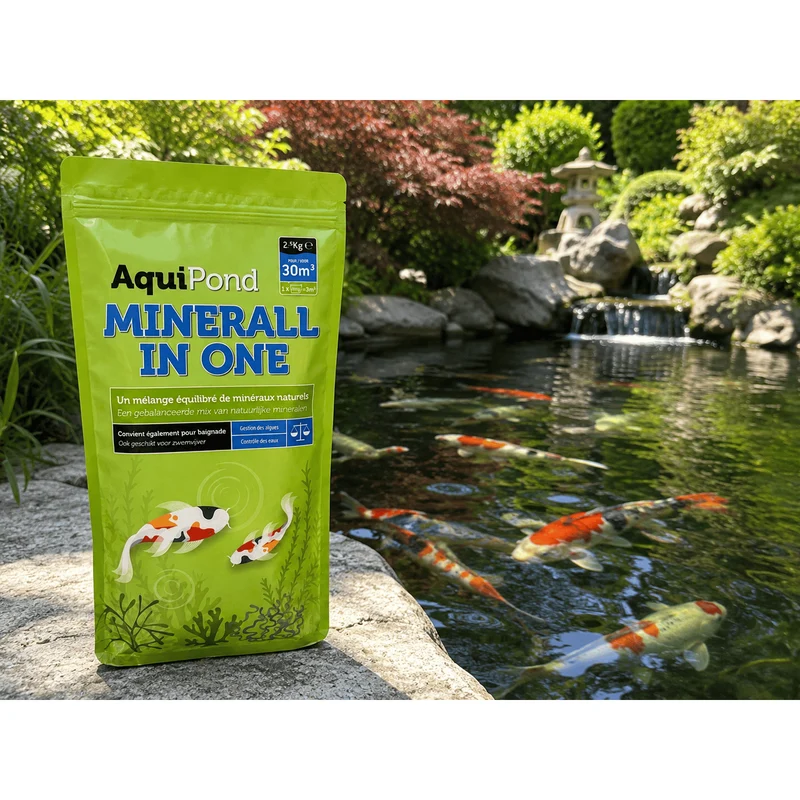 Minerall in One Aquipond - Augmente GH & KH simultanément - 2.5KG pour traiter 30M³