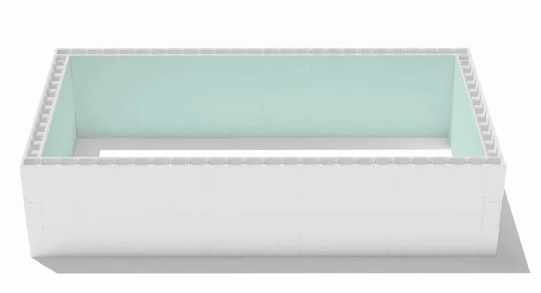 High Density Polystyreen zwembad zelfbouwpakket - 7,00 x 3,50 x 1,50 m