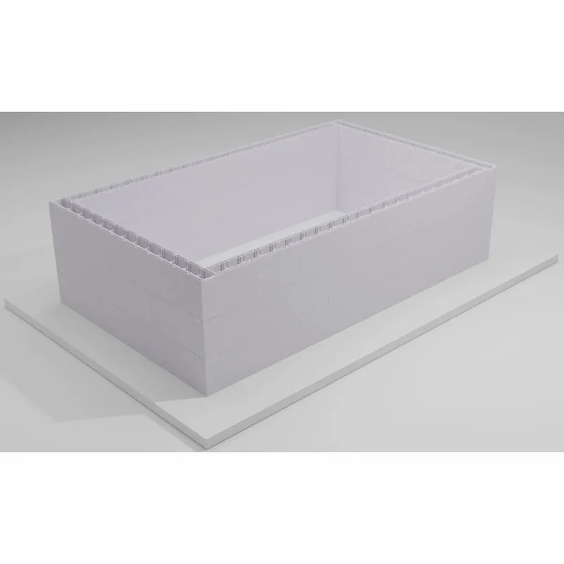 High Density Polystyreen zwembad zelfbouwpakket - 7,00 x 3,50 x 1,50 m