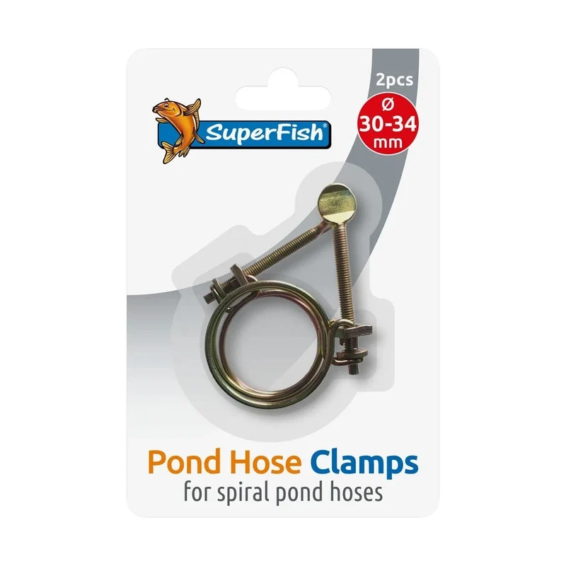 SPIRAL POND HOSE CLAMP 30-34 MM 2X