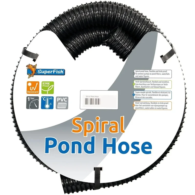 BLACK SPIRAL POND HOSE 50 MM 30 M