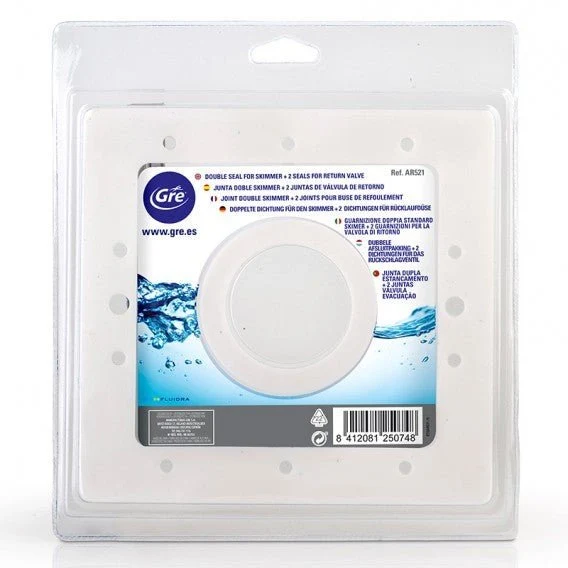 Gre - Junta doble skimmer + 2 juntas válvula retorno AR521