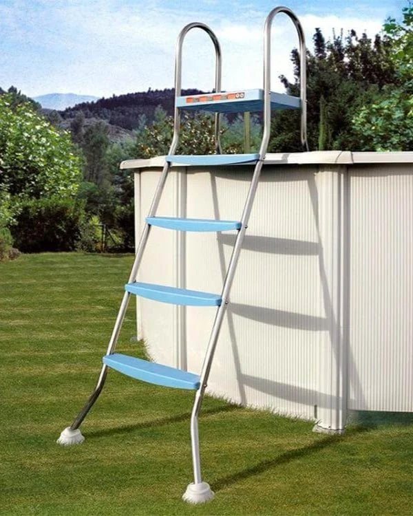 Gre - Escalera inox para piscina desmontable 142 cm AR11680