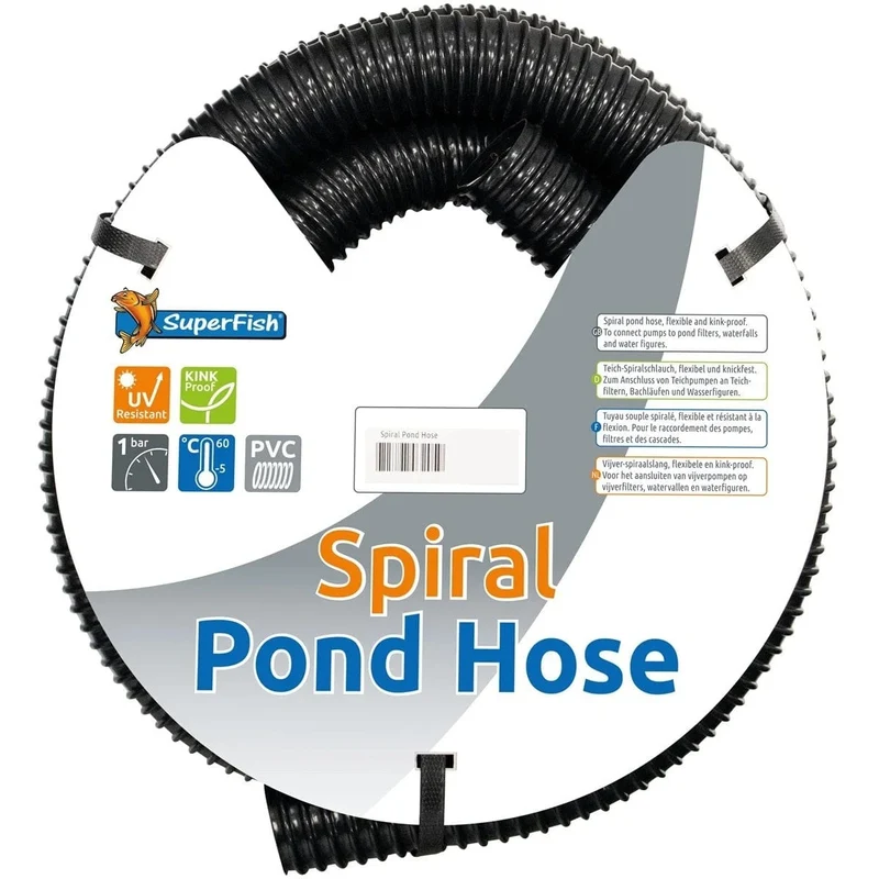 BLACK SPIRAL POND HOSE 32 MM 30 M