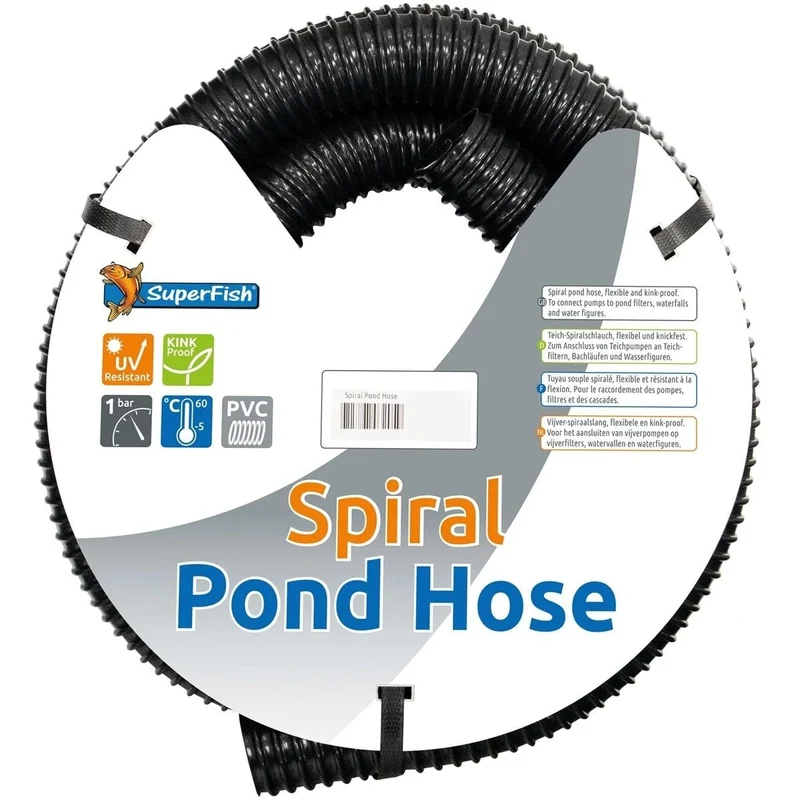 BLACK SPIRAL POND HOSE 20 MM 10 M