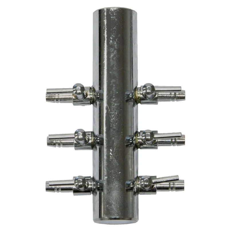 STAINLES AIR DISTRIBUTOR WITH 6 OUTLETS