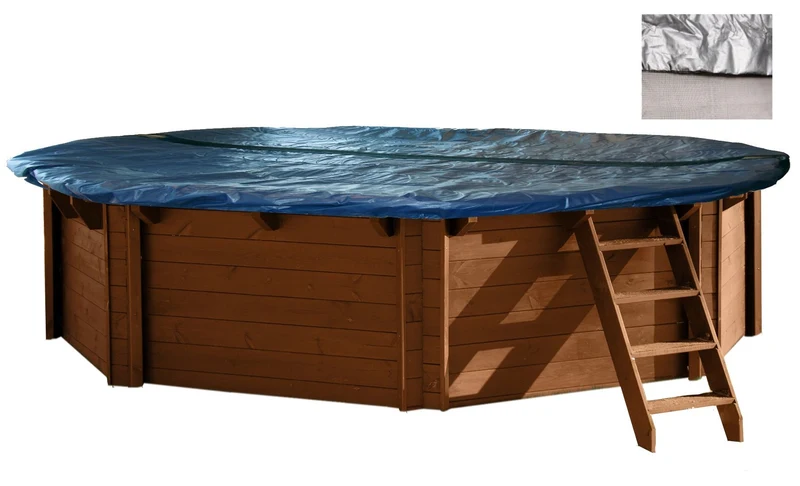 Winterzeil mét Maas voor voor houten zwembad Ø 440 cm ( 8-hoek)