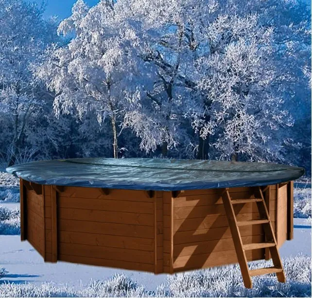 Winterzeil mét Maas voor voor houten zwembad Ø 355 cm ( 8-hoek)