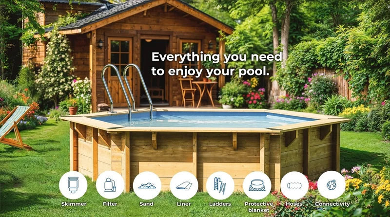 Piscina elevada de madera Gre Sunbay Violette 2 500x127
