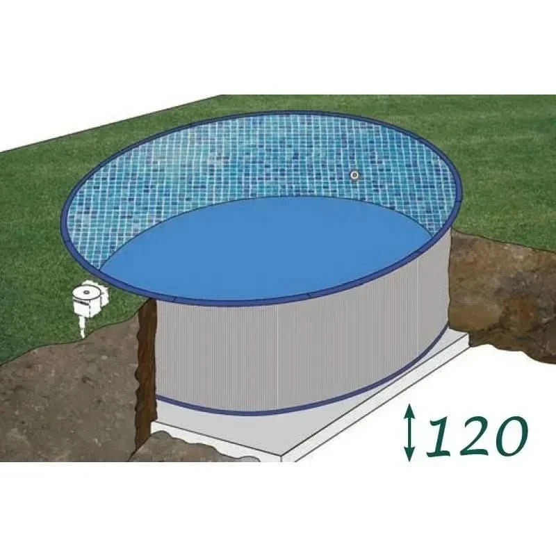 Piscina enterrada Gre Madagascar ovalada en kit