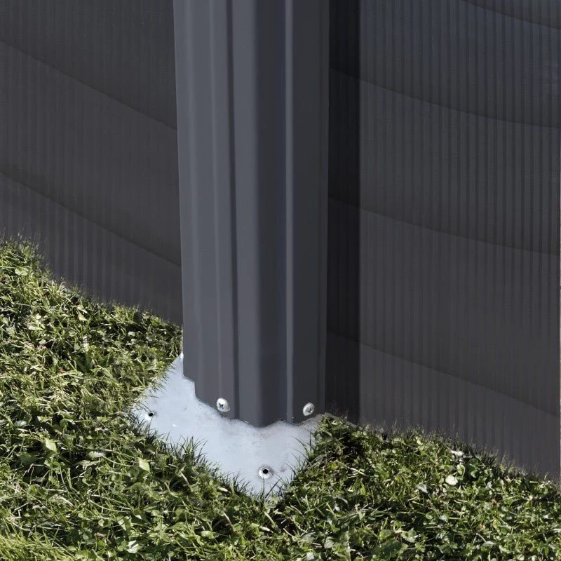 Piscina elevada Gre Ovalada antracita 120cm de altura