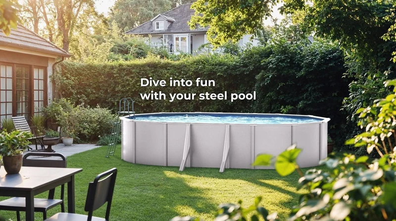 Piscina elevada Gre desmontable Fidji Ovalada