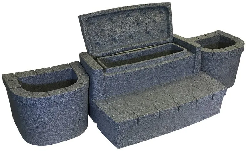 Interline Spa trap - 2 tredens met opbergvak en plantenbakken